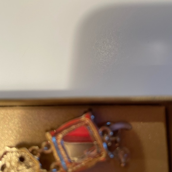 Bracelet Napier purple faceted in gold tone metal - Picture 5 of 15